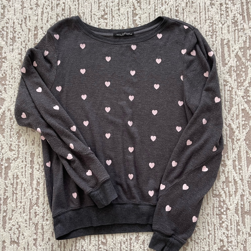 Wild fox women’s heart sweater